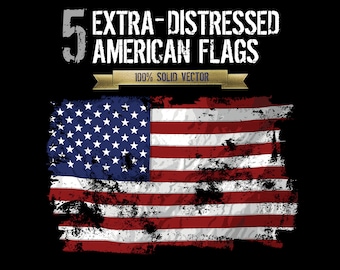 5 BANDERAS AMERICANAS EXTRA-ANGULADAS - Archivos imprimibles eps, vector, svg, pdf, png. imágenes prediseñadas digitales. Archivo de corte Cricut para sublimación