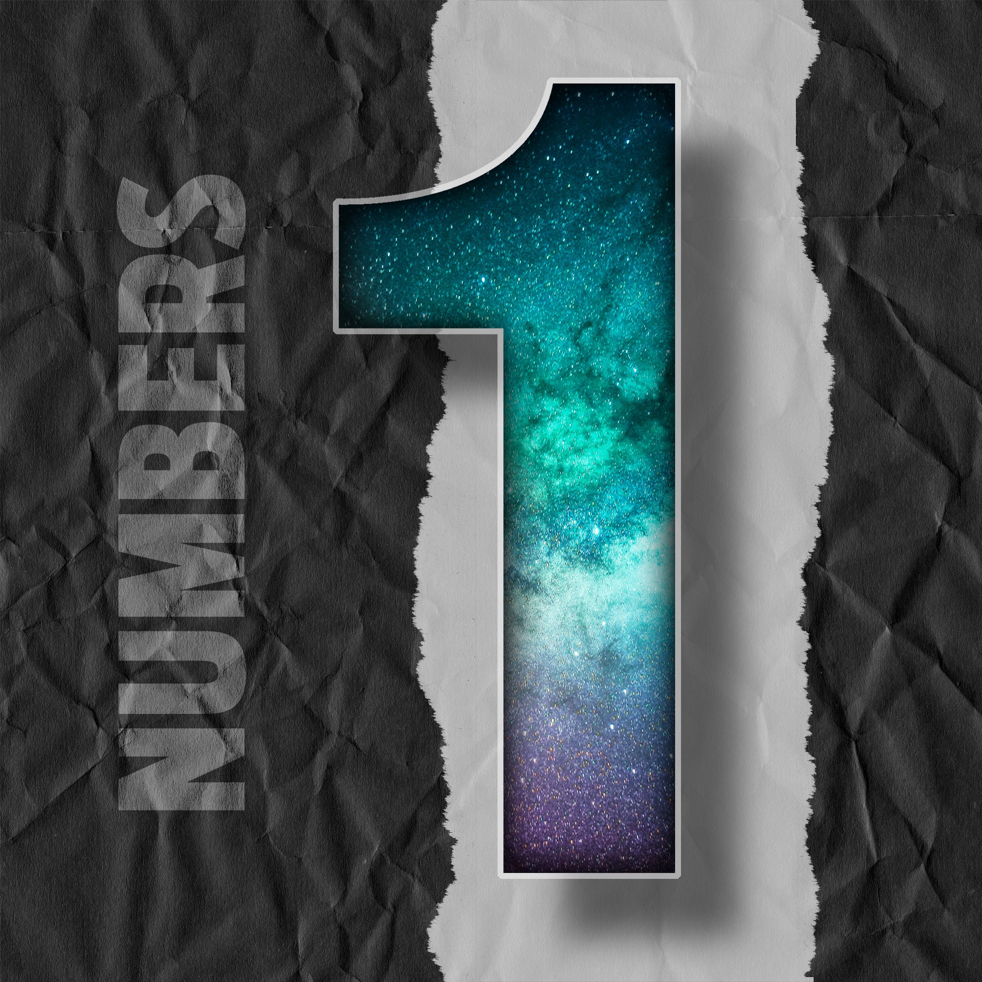 Number Seven Space Lettering SPACE NEBULA Alphabet #97: Printable Transparent Png Files - Clip Art ...