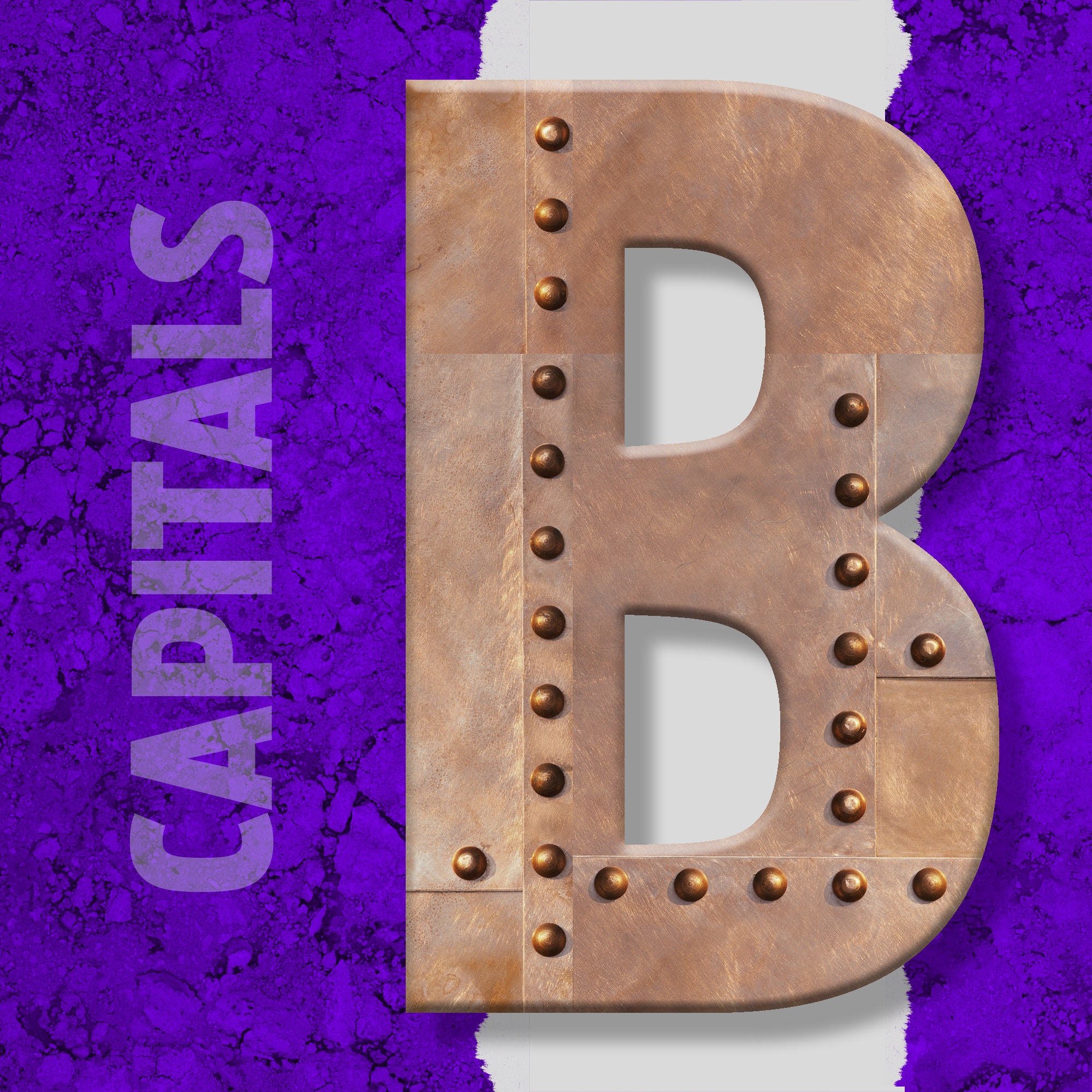 RIVETED COPPER Alphabet #57: Printable Transparent Png Files - Clip Art ...