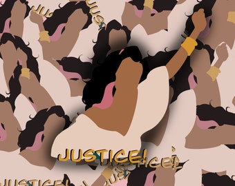 Individual Die Cut Justice Esmerelda Stickers