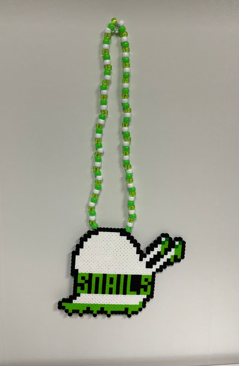 music lovers festivals Great for raves Snails Perler with Kandi Necklace