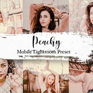 Peachy Mobile Lightroom Preset, Lightroom Preset, Peach Preset