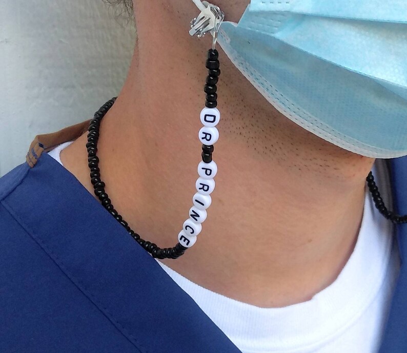 Unisex face mask holder personalized mask necklace mask Etsy