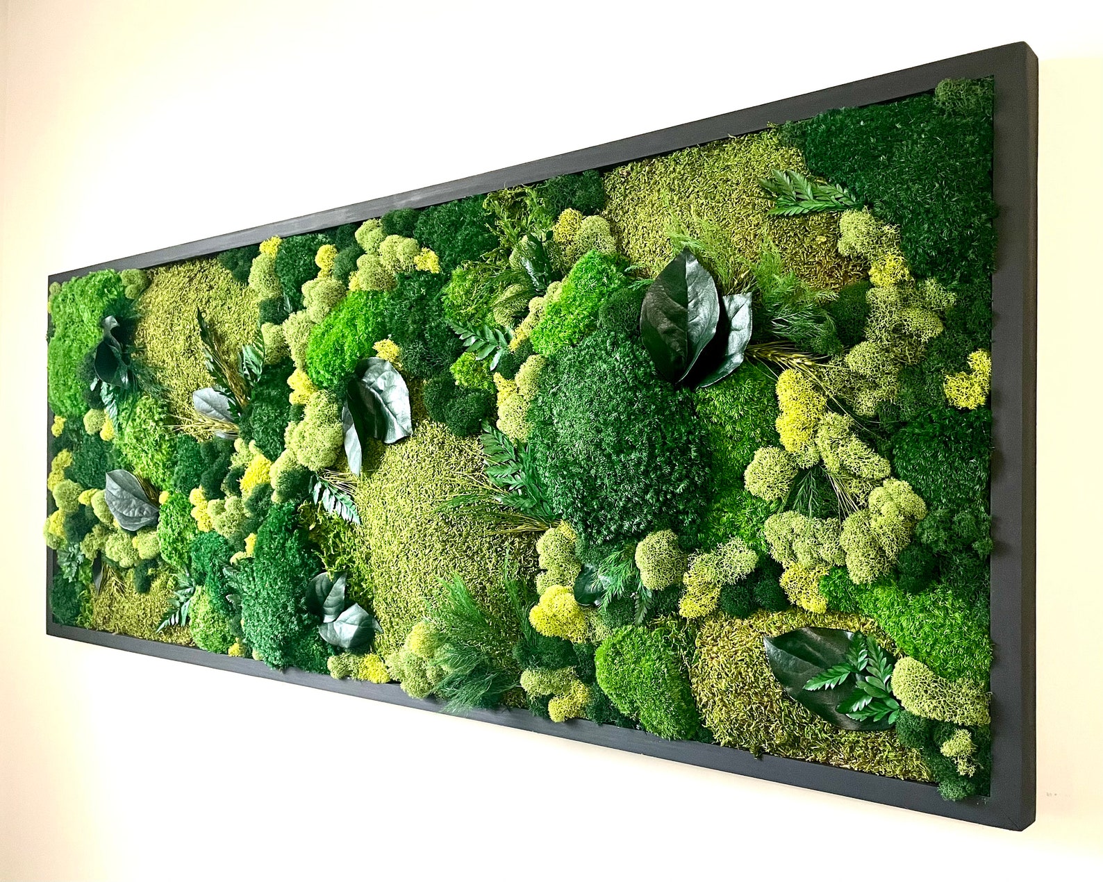 Moss Wall Art Large Living Wall Preserved Moss Artwork Etsy