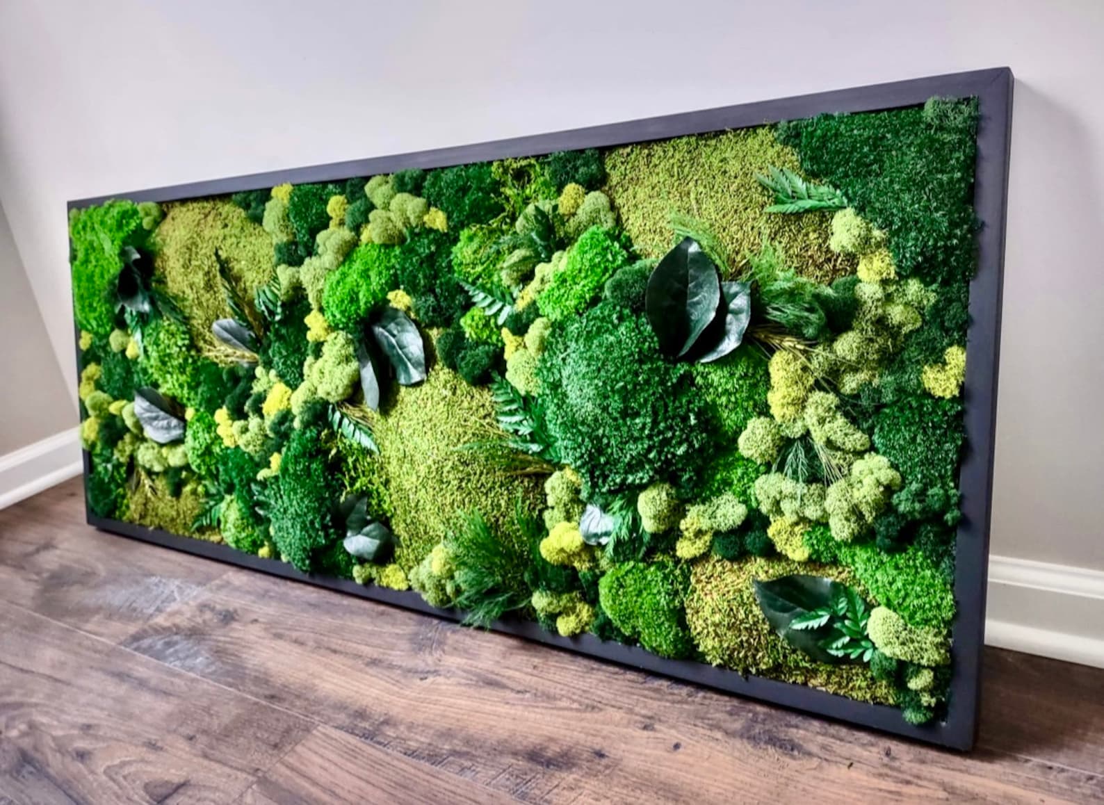 Moss Wall Art Large Living Wall Preserved Moss Artwork Etsy