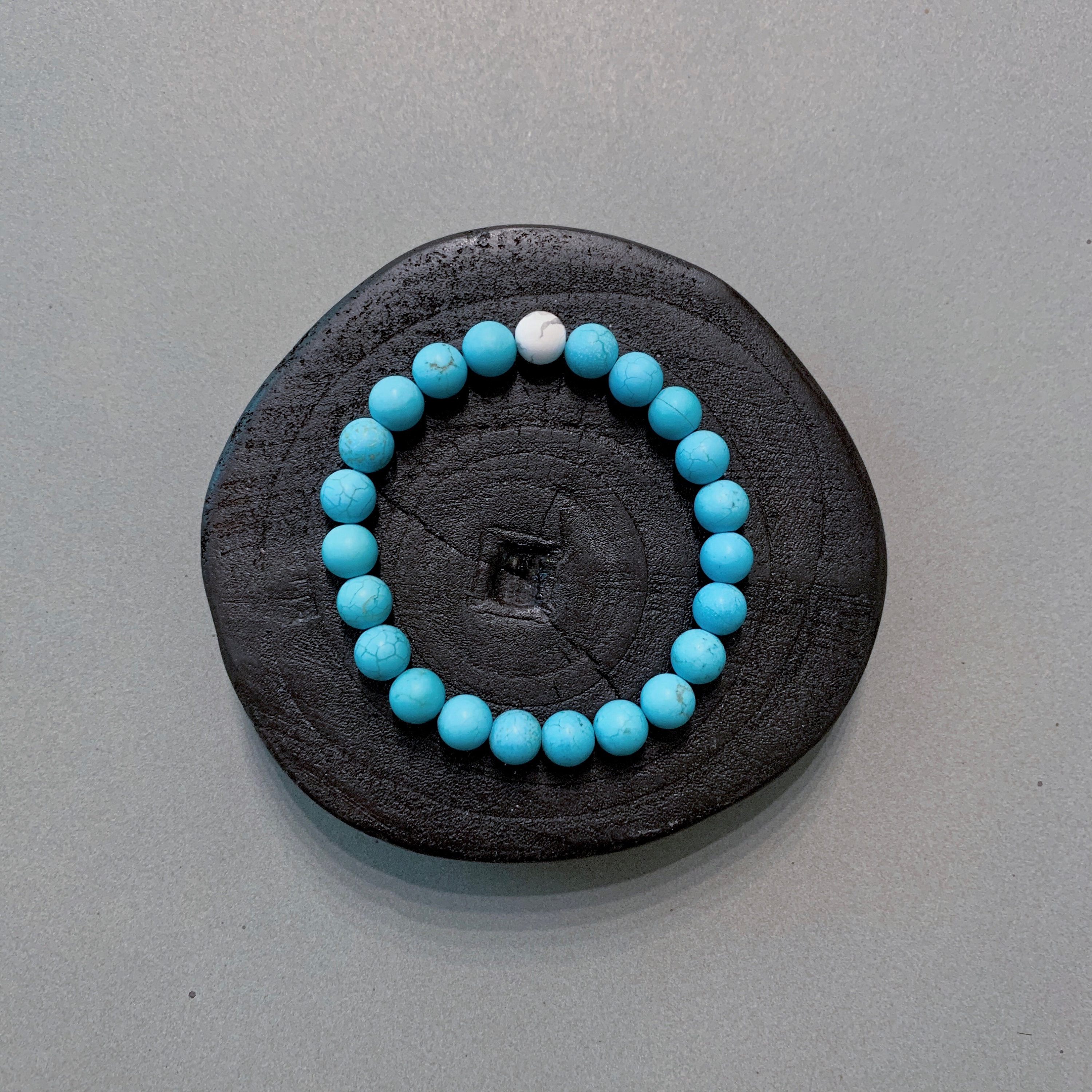 Turquoise Bracelet - Dispel Negative Energies, Stretch Bracelet, Gemstone Bracelet, Healing Bracelet, 8mm beads