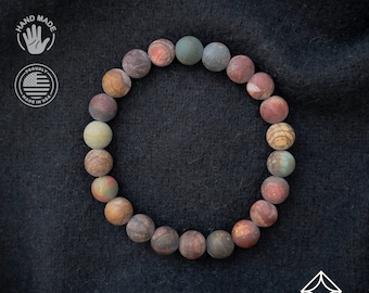 Red Creek Jasper - Solid Healing Bracelet - 8mm