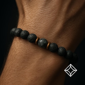 Herenmode • Herenarmbanden • Lava- en larvikietarmband • Chakrakraalarmband • Stretcharmband • Armband in bohostijl • Herenstijl