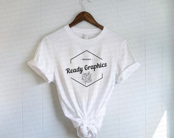Bella Canvas 3001 Maquetas, Bella Canvas White Mockup, Boho Camiseta Mockup