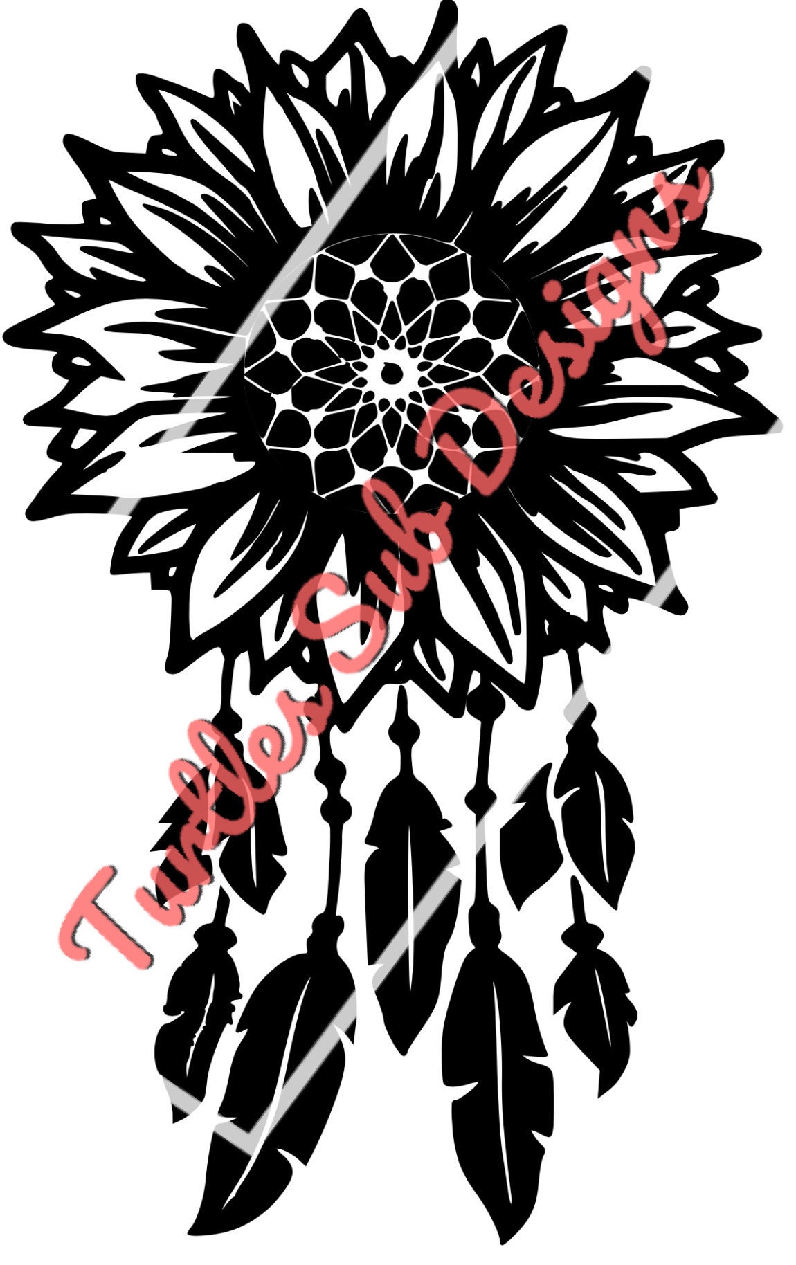 Sunflower Dream Catcher Svg Etsy