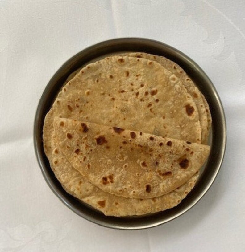 Indian Roti Phulka Roti 12 round Whole Wheat Flatbreads Etsy