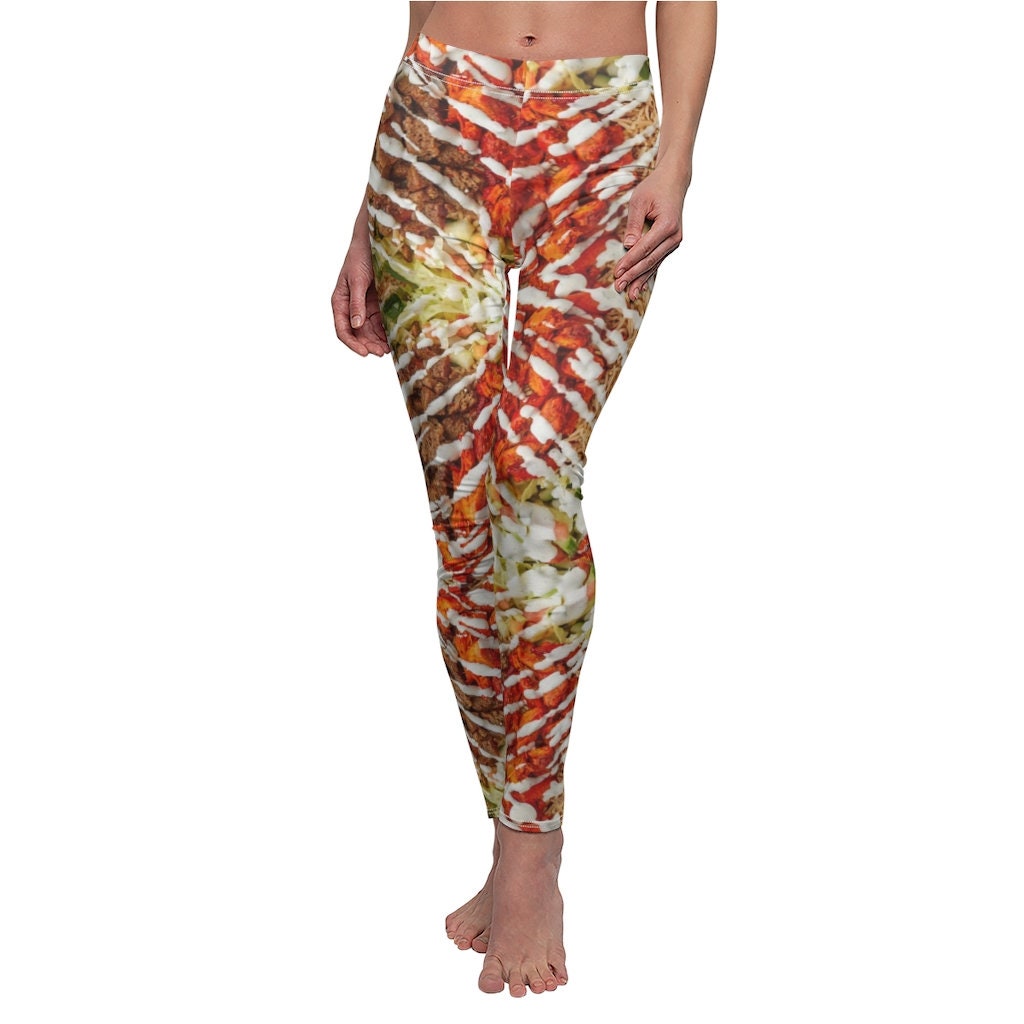 Combo Over Rice Womens Leggings Yoga 
