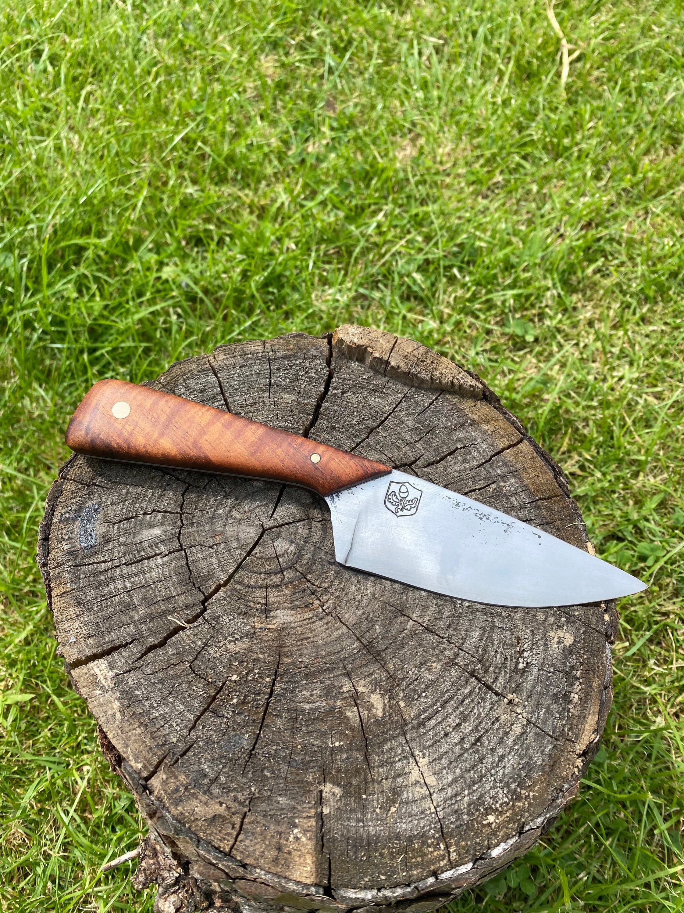 Hand utility knife with Hawaiian koa handle Etsy