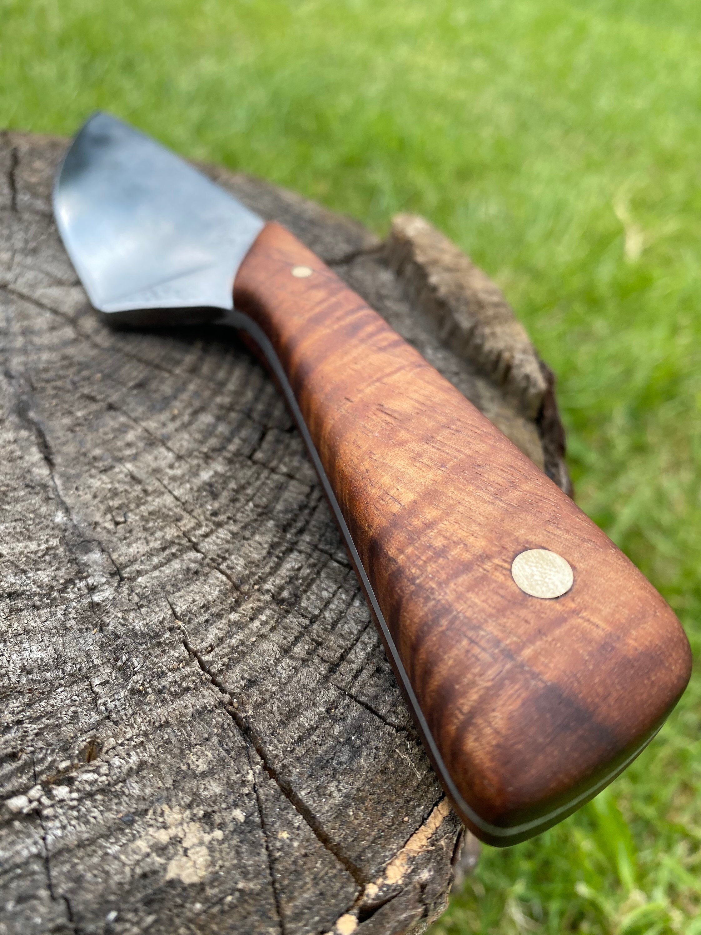 Hand utility knife with Hawaiian koa handle Etsy