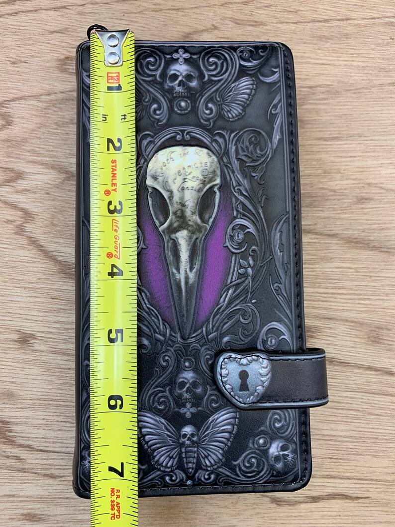 Edgar Allen Poe Nevermore Raven Wallet Novelty Wallet Etsy