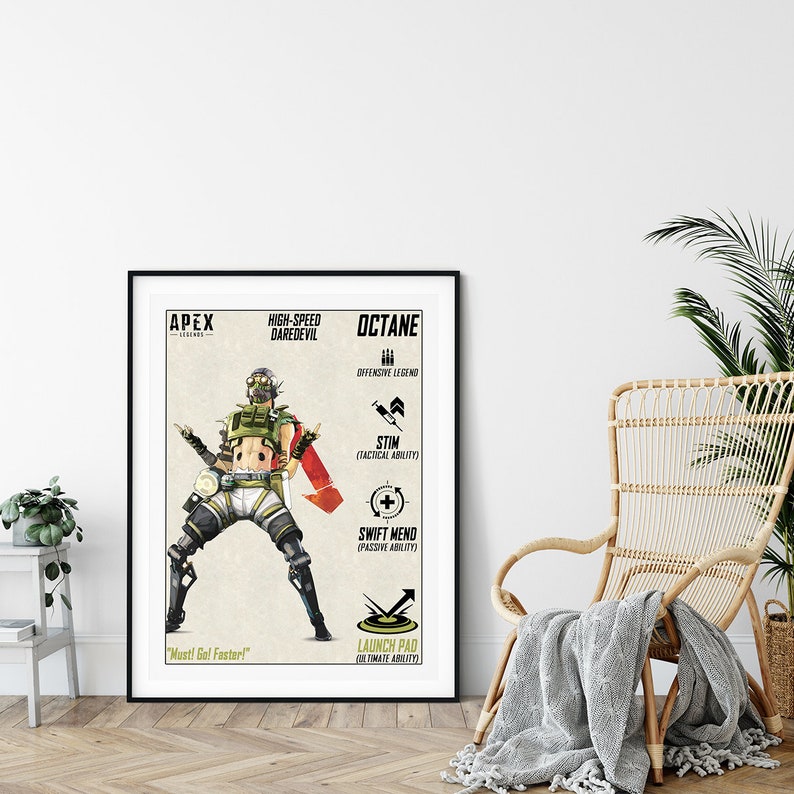 Gift Apex Legends Poster Apex Legends Octane Apex Poster Kids Print Apex Legends Apex Legends Octane Poster Gaming Poster Octane Prints Art Collectibles Saherflow Com