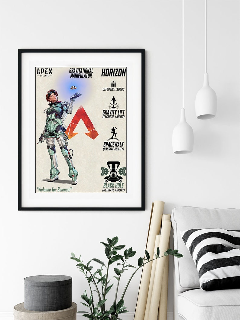 Horizon kids APEX legends Horizon poster APEX legends Horizon apex legends gaming poster poster print gift APEX legends poster