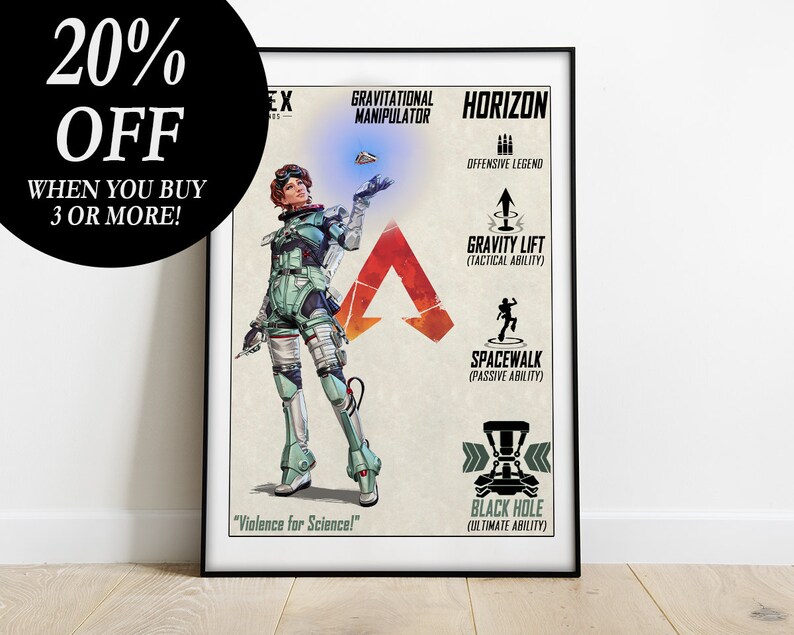 Horizon kids APEX legends Horizon poster APEX legends Horizon apex legends gaming poster poster print gift APEX legends poster