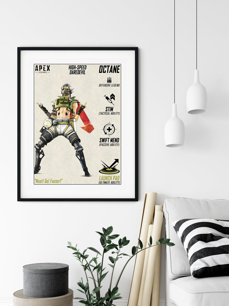 Gift Apex Legends Poster Apex Legends Octane Apex Poster Kids Print Apex Legends Apex Legends Octane Poster Gaming Poster Octane Prints Art Collectibles Saherflow Com