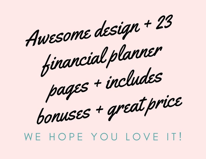 Financial Planner Printable Pages, Finance Planner, Printable Financial Journal, Budget Planner Kit, Budget Binder,Financial Planner Bundle image 8