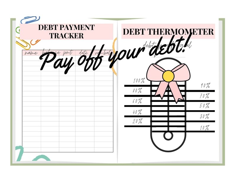 Financial Planner Printable Pages, Finance Planner, Printable Financial Journal, Budget Planner Kit, Budget Binder,Financial Planner Bundle image 6