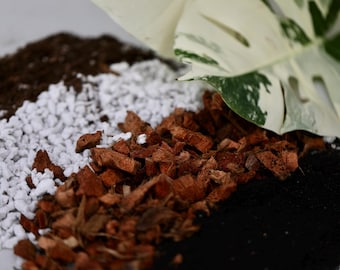 Chunky Aroid Mix Potting Soil  - Monstera Soil Mix - Best Indoor Potting Soil. - Well Draining Potting Soil for Rare Indoor Plants & Cactus
