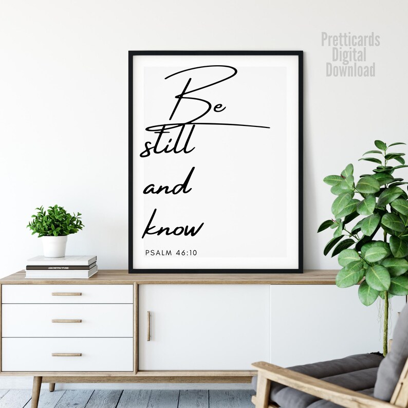 Bible Verse Quotes Christian Living Room Decor Religious Etsy