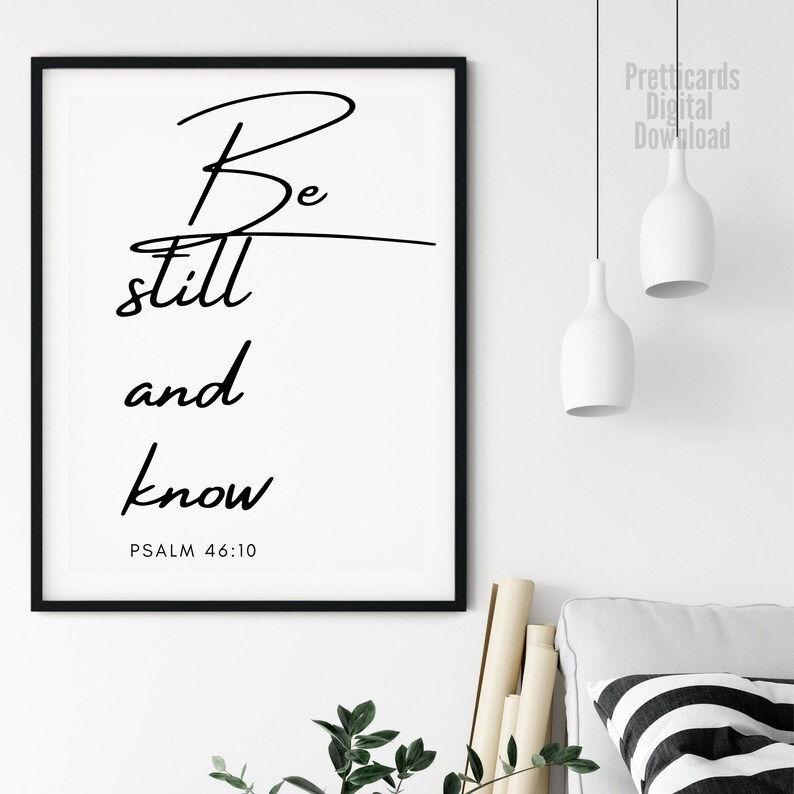 Bible Verse Quotes Christian Living Room Decor Religious Etsy