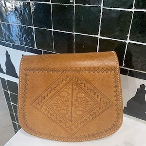 Moroccan Leather Bag Boho Crossbody Bag,handmade genuine leather Shoulder Bag, Authentic Leather bag,gift for her