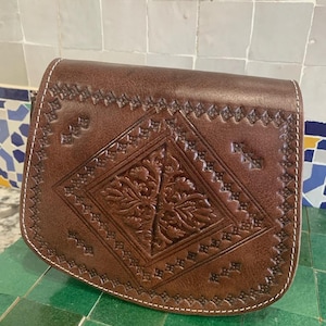 Moroccan Leather Bag Boho Crossbody Bag,handmade genuine leather Shoulder Bag, Authentic Leather bag,gift for her