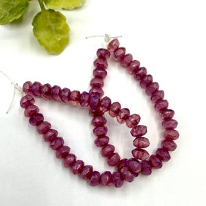 Faceted Czech Glass 3x5mm Rondelle Pink Opal Czech Glass Rondelles, Czech Glass Beads, Rondelle Beads, Glass Beads