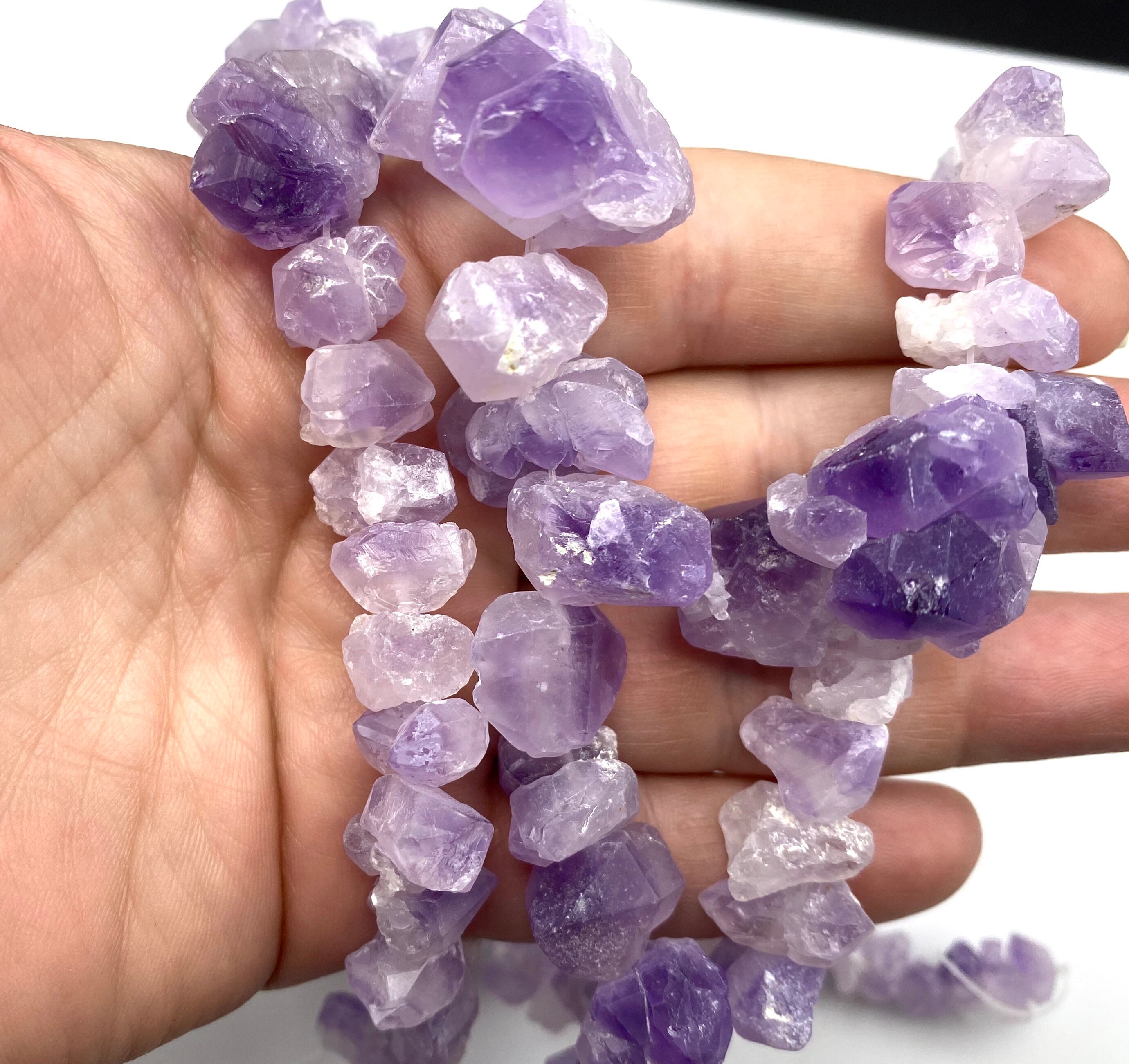 Raw amethyst points, purple amethyst crystal points, natural amethyst…