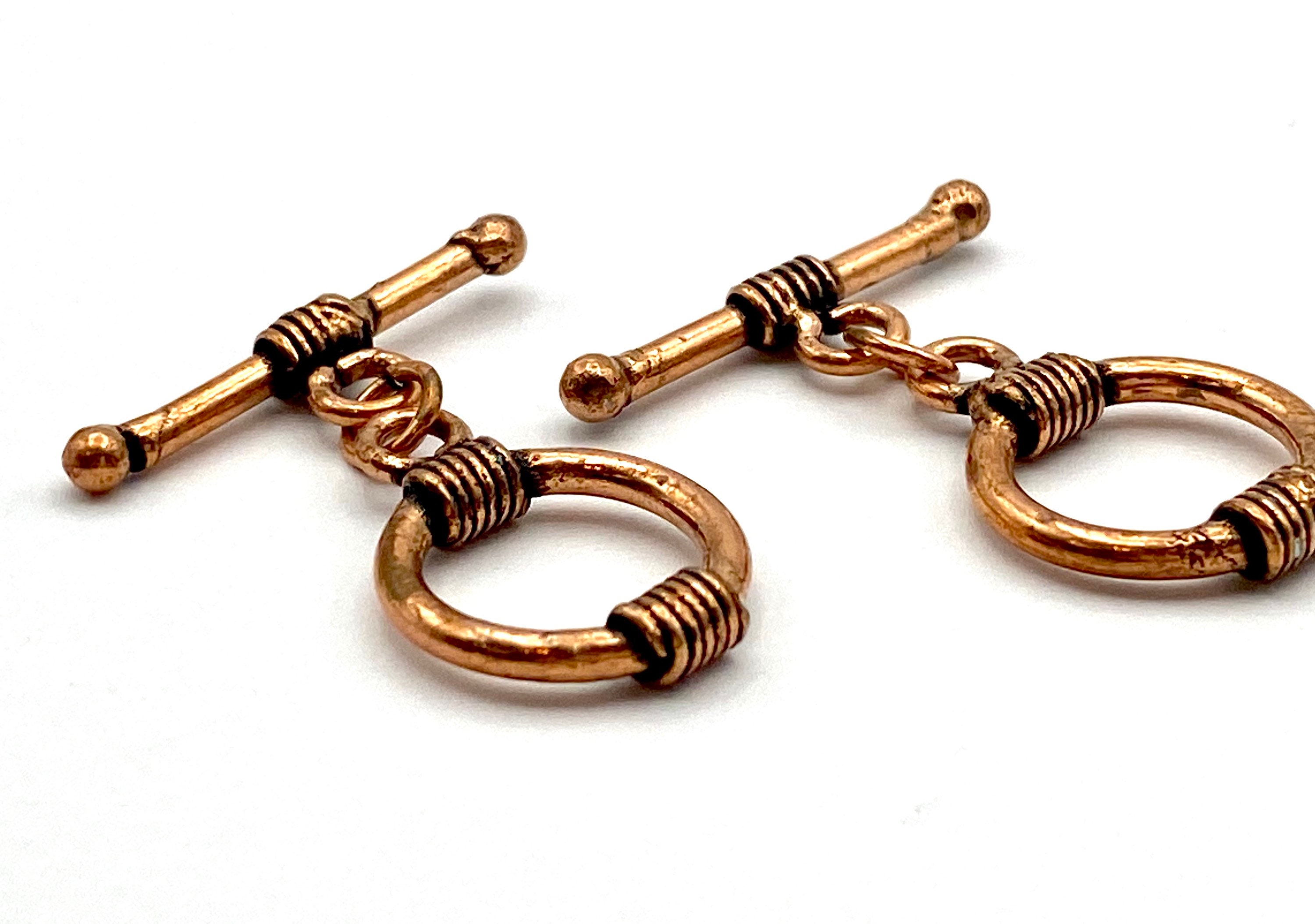 2 Sets of Solid Copper Toggle Sets Solid Copper 16mm Bali Style Antique ...