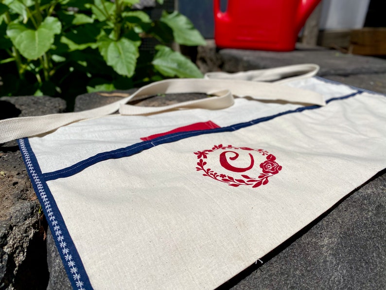 Monogrammed Garden Apron Unique Utility Apron Personalised Etsy Australia