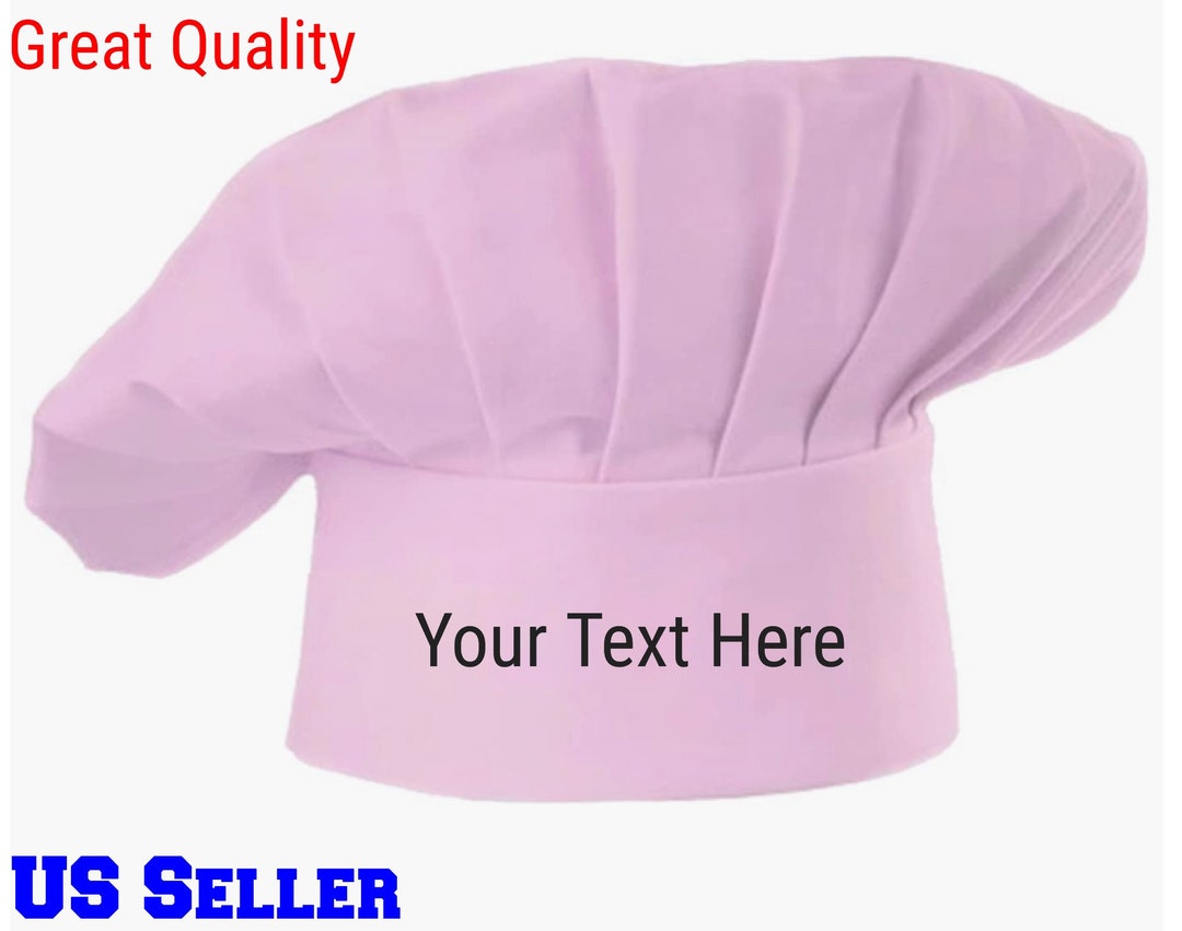 Personalized Chef's Hat in Pink Custom Gift Custom Chef Etsy