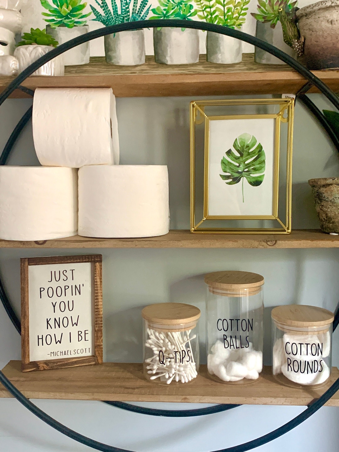 Bathroom Glass Jars Bathroom Storage Jars Bathroom Bamboo Lid Glass ...