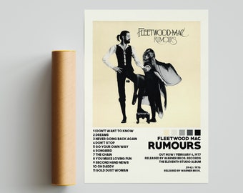 Fleetwood Mac Poster Etsy