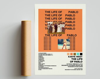 Life Of Pablo Poster Etsy