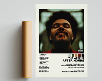 New The Weeknd Custom Personalized Art Print Poster Wall Decor