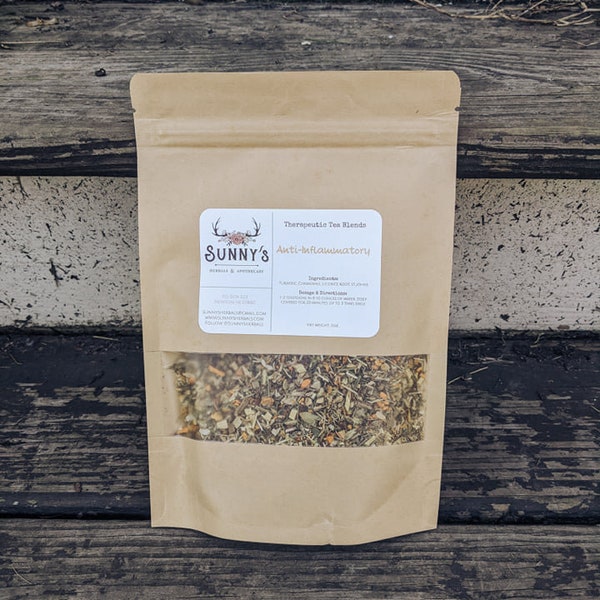 Anti-Inflammatory, Turmeric, Chamomile, Licorice Root, St, Johns, Organic Loose Leaf Tea