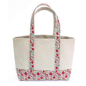 Liberty of London Tote Bag / Kleine Tragetasche / Baumwoll Canvas Tote Bag / Liberty of London Shopper / Liberty D'Anjo rosa