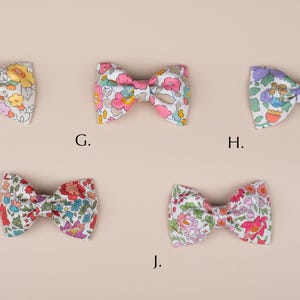 Liberty of London Floral Bow Hair Clip: Tana Lawn Cotton, Alligator Clip image 3