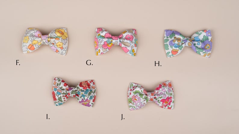 Liberty of London Floral Bow Hair Clip: Tana Lawn Cotton, Alligator Clip image 3