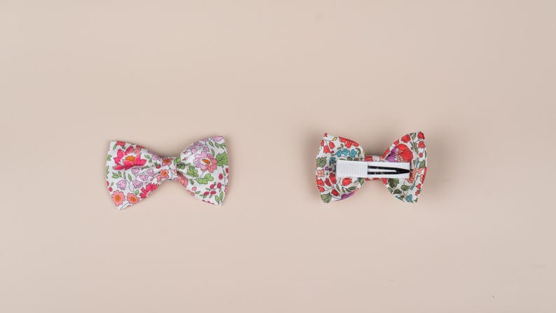 Liberty of London Floral Bow Hair Clip: Tana Lawn Cotton, Alligator Clip image 6