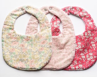 Liberty of London Baby Bib / Infant Bib / Toddler Bib / Tana Lawn Cotton / Floral Print Bib / Baby Shower Gift