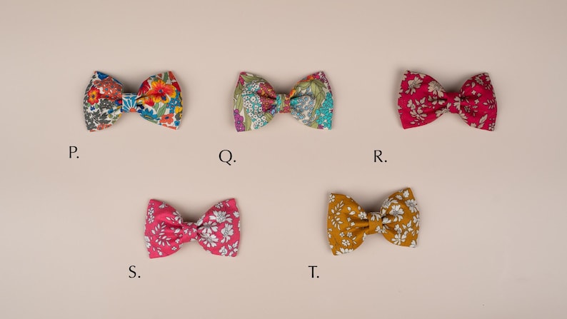 Liberty of London Floral Bow Hair Clip: Tana Lawn Cotton, Alligator Clip image 5