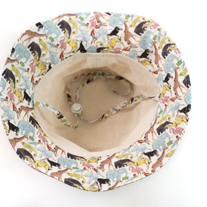 Liberty of London Summer Bucket Hat / Sun Hat / Toddler Bucket Hat / Baby Bucket Hat / Children Sun Hat / Queue for the Zoo image 3