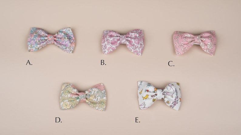 Liberty of London Floral Bow Hair Clip: Tana Lawn Cotton, Alligator Clip image 2