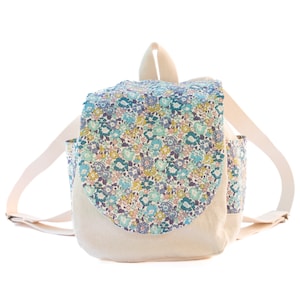Liberty of London Children Back Pack / Liberty Michelle E Blue / Toddler Back Pack / Small Back Pack