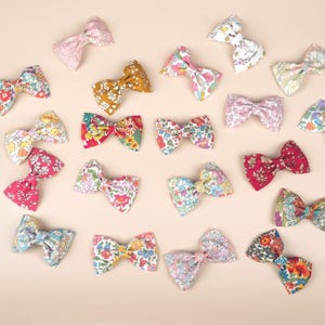 Liberty of London Floral Bow Hair Clip: Tana Lawn Cotton, Alligator Clip image 1